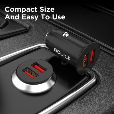 iQuick CQ1 36W Fast Car Charging Dual USB-A Ports