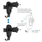 iQuick Z5 15W Wireless Charging Gravity Auto-scaling Car Holder