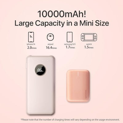 MOVE SPEED Portable Charger Mini Cute Power Bank 10000mAh 22.5W